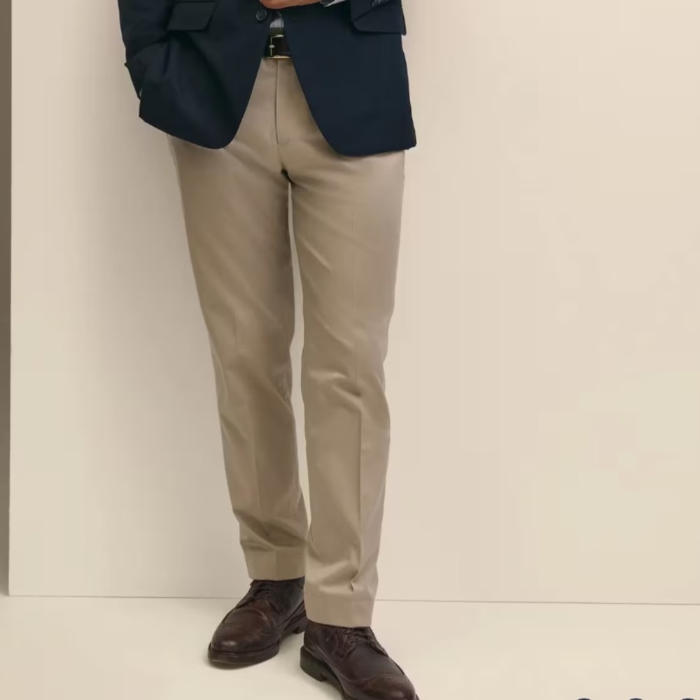 Brooks Brothers Light Gray Chinos - Classic Straight